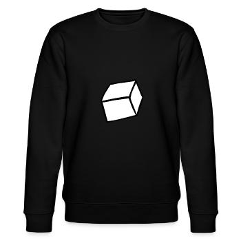 Zucker / Süße Kaffeedaten - Stanley/Stella Unisex Bio-Sweatshirt CHANGER  - Schwarz - Vorne - Nik (191cm) & Marisol (170cm)