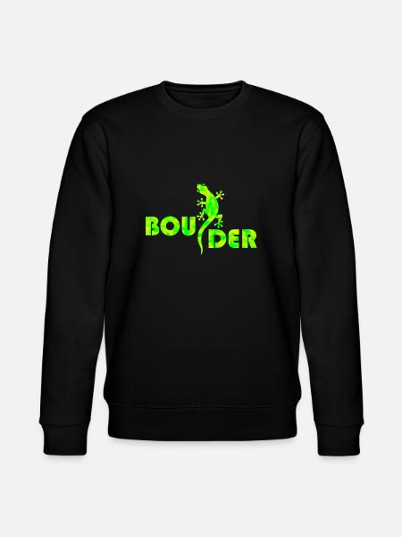 boulder bouldering boulderer boulding - Stanley/Stella CHANGER Unisex Organic Sweatshirt - black