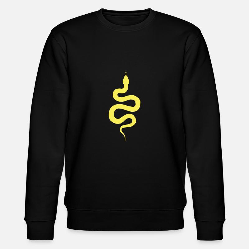serpent jaune - Sweat bio CHANGER Stanley/Stella Unisexe - noir