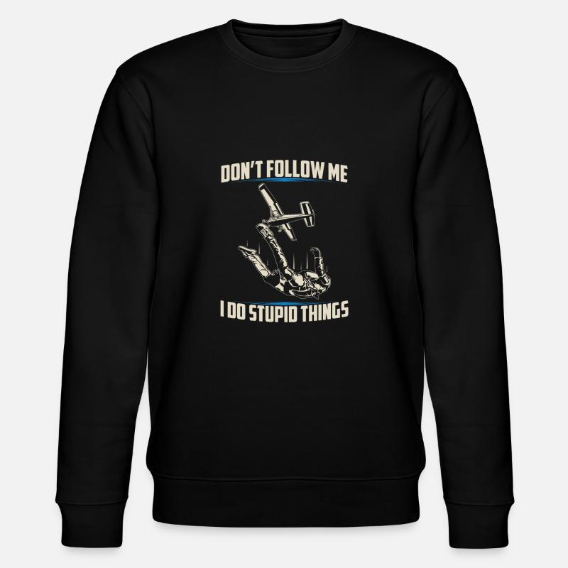 Skydiving | Skydive skydiving gifts - Stanley/Stella CHANGER Unisex Organic Sweatshirt - black