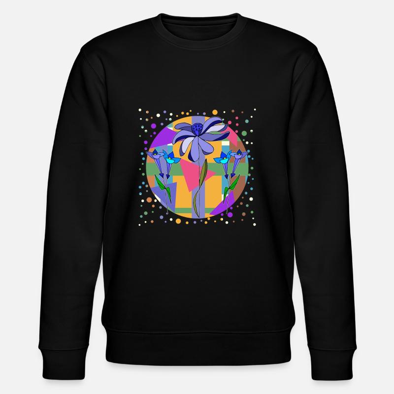 fleurs - Sweat bio CHANGER Stanley/Stella Unisexe - noir