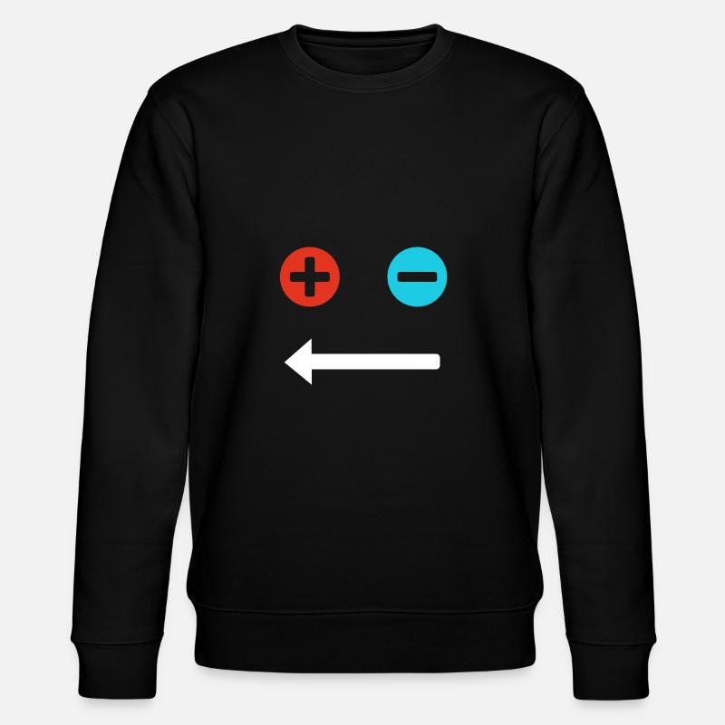 Visage plus et moins - Sweat bio CHANGER Stanley/Stella Unisexe - noir