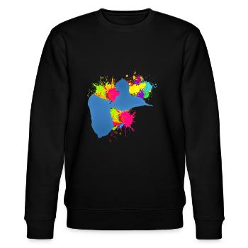 GUADELOUPE - Stanley/Stella Unisex Bio-Sweatshirt CHANGER  - Schwarz - Vorne - Nik (191cm) & Marisol (170cm)