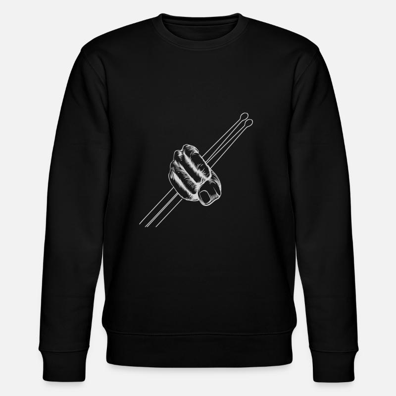 Drummer Drumsticks - Stanley/Stella Unisex Bio-Sweatshirt CHANGER  - Schwarz