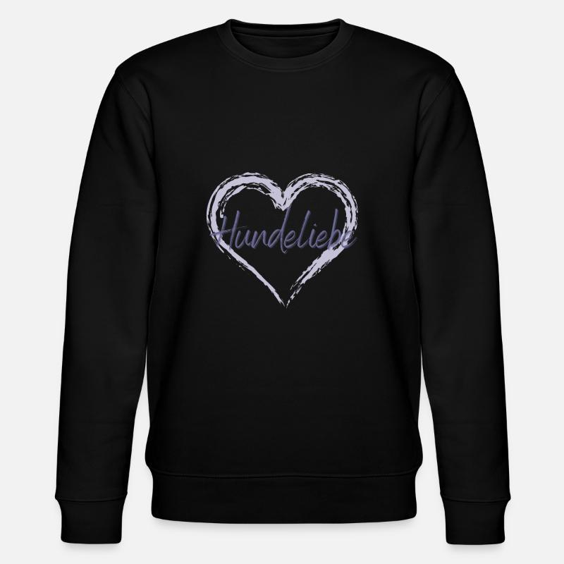 Hundeliebe - Stanley/Stella Unisex Bio-Sweatshirt CHANGER  - Schwarz