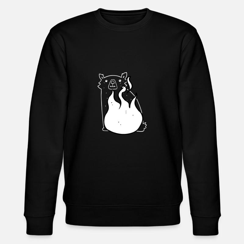 Midsommar-Bär - Stanley/Stella Unisex Bio-Sweatshirt CHANGER  - Schwarz