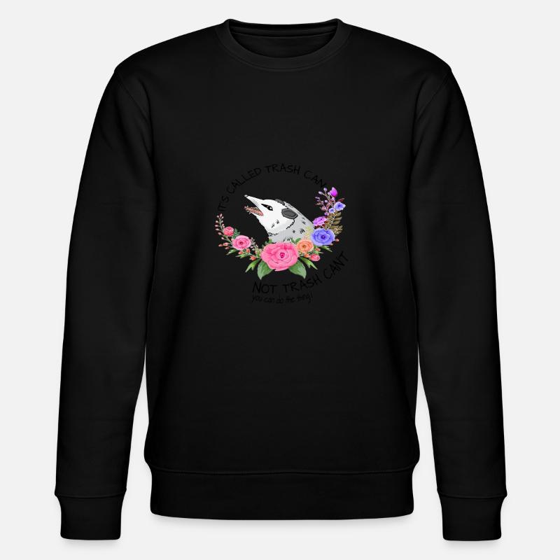 Possum with flowers Tee - Sweat bio CHANGER Stanley/Stella Unisexe - noir
