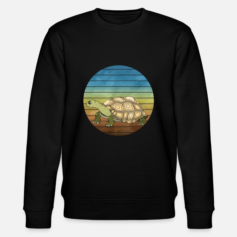 Schildkröte - Stanley/Stella Unisex Bio-Sweatshirt CHANGER  - Schwarz