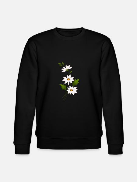 Fleurs de marguerite - Sweat bio CHANGER Stanley/Stella Unisexe - noir