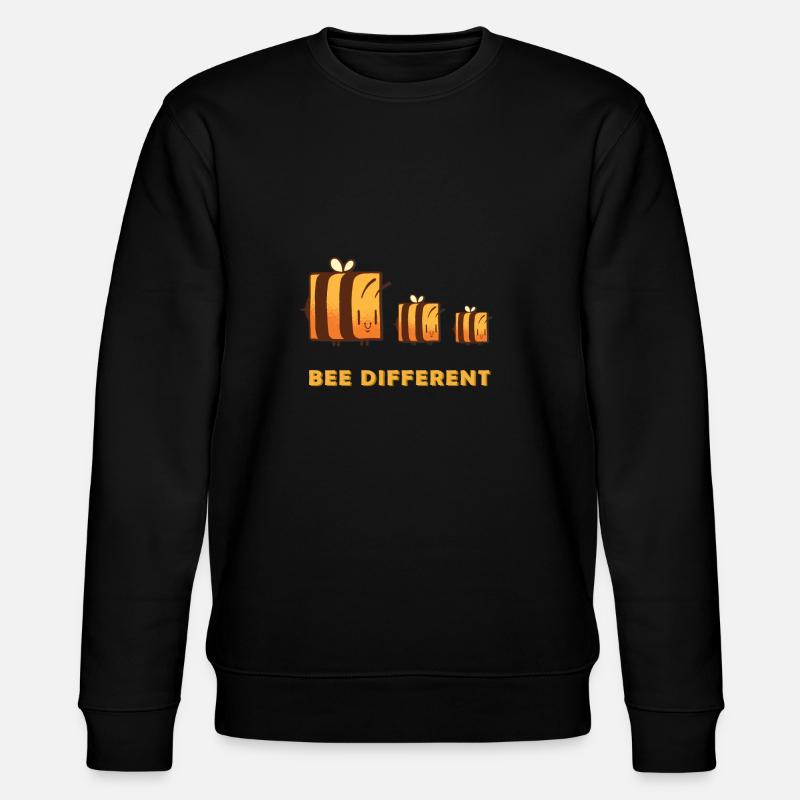 bee different - sei anders - Stanley/Stella Unisex Bio-Sweatshirt CHANGER  - Schwarz