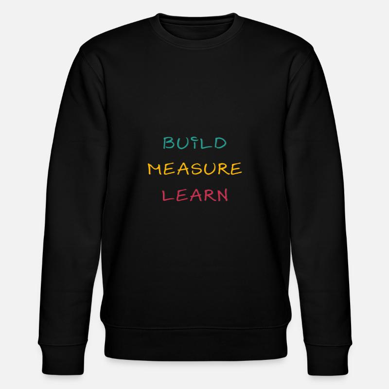 Build Measure Learn - Stanley/Stella Unisex Bio-Sweatshirt CHANGER  - Schwarz