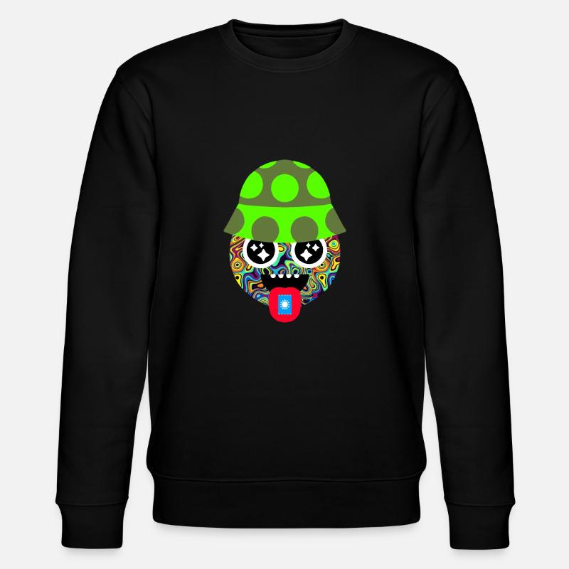 LSD TRIPPY PSYCODELIC TRIP - Stanley/Stella CHANGER Unisex Organic Sweatshirt - black