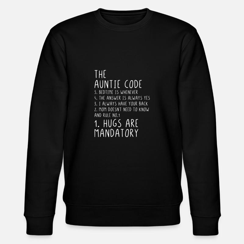 The Auntie Code - Stanley/Stella Unisex Bio-Sweatshirt CHANGER  - Schwarz