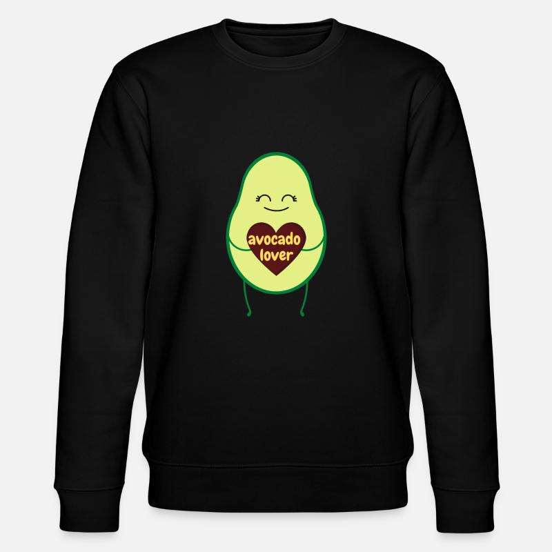 Avocado lover - Stanley/Stella Unisex Bio-Sweatshirt CHANGER  - Schwarz