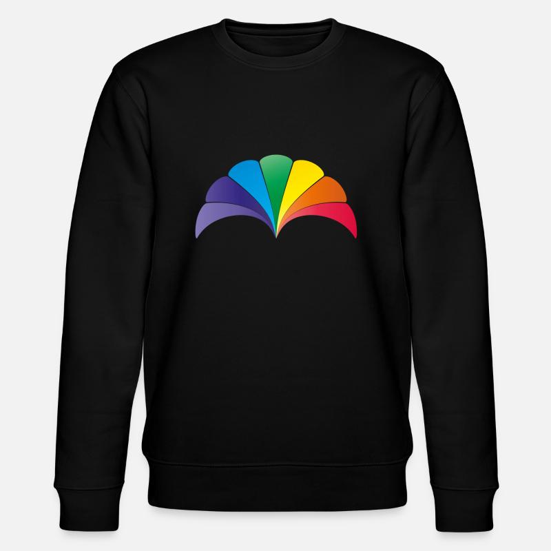 Rainbow Shell Arch - Stanley/Stella CHANGER Unisex Organic Sweatshirt - black