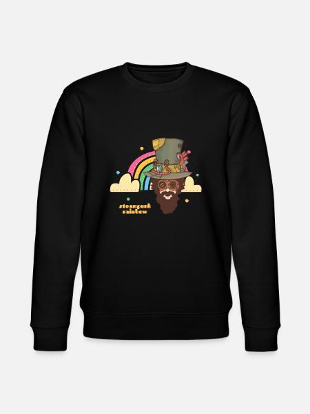 Steampunk Rainbow - Stanley/Stella CHANGER Unisex Organic Sweatshirt - black