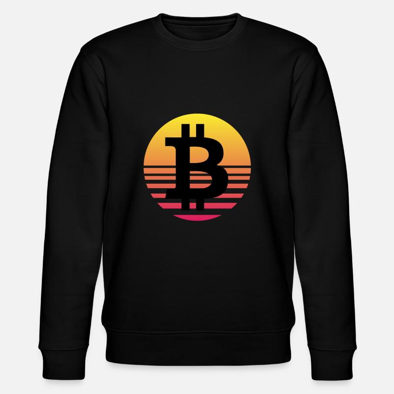 Bitcoin - Stanley/Stella Unisex Bio-Sweatshirt CHANGER  - Schwarz