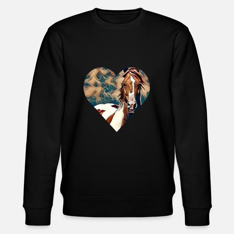 Cheval - Sweat bio CHANGER Stanley/Stella Unisexe - noir
