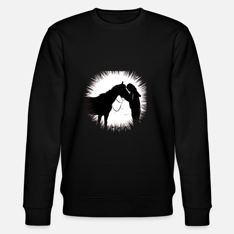 Cheval - Sweat bio CHANGER Stanley/Stella Unisexe - noir