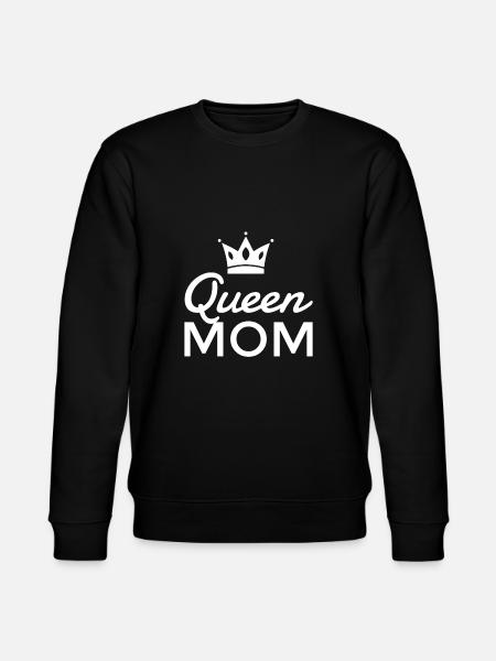 Queen Mom - Stanley/Stella CHANGER Unisex Organic Sweatshirt - black