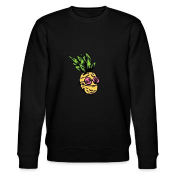 Ananas - Sweat bio CHANGER Stanley/Stella Unisexe - noir - Devant - Nik (191cm) & Marisol (170cm)