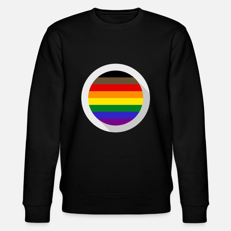 Pride Flag - Stanley/Stella Unisex Bio-Sweatshirt CHANGER  - Schwarz