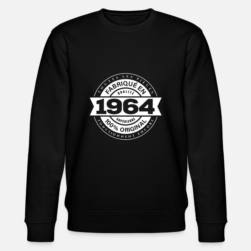 FABRIQUÉ EN 1964 - Sweat bio CHANGER Stanley/Stella Unisexe - noir
