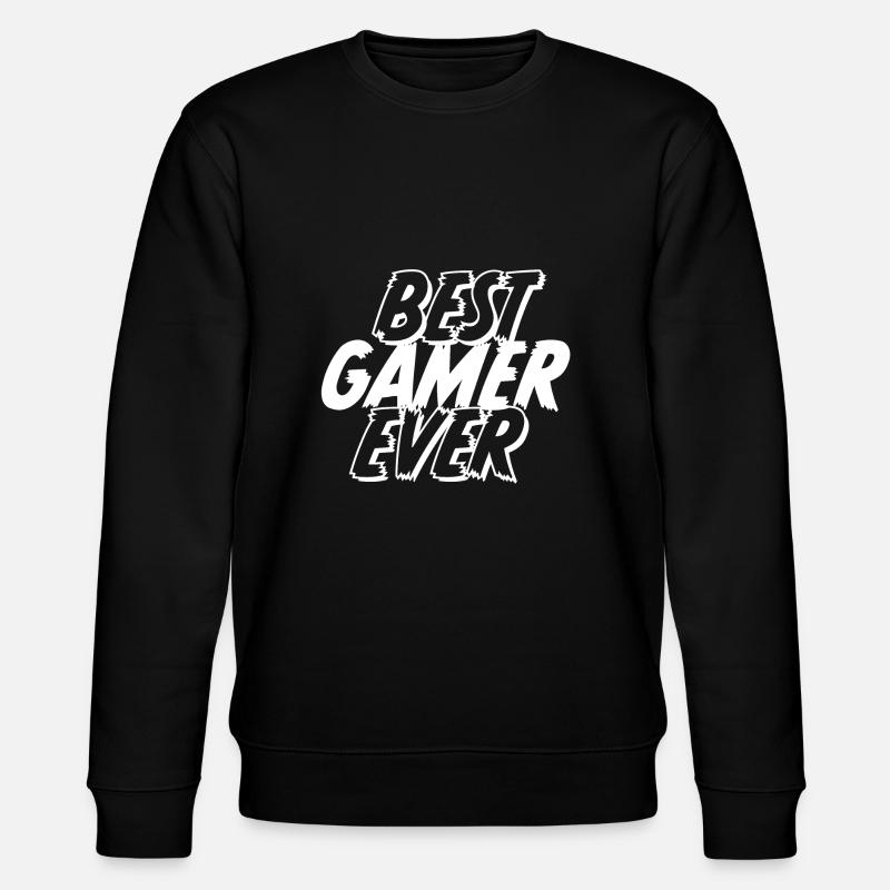 Best Gamer Ever Design - Stanley/Stella Unisex Bio-Sweatshirt CHANGER  - Schwarz