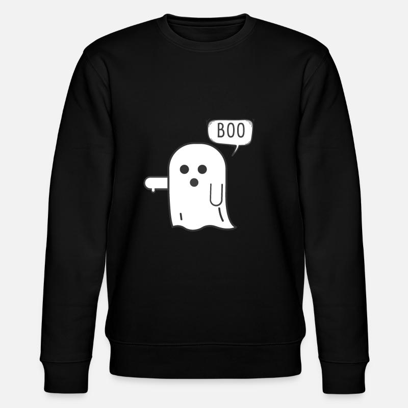 Phantom-Missbilligung, Boo - Stanley/Stella Unisex Bio-Sweatshirt CHANGER  - Schwarz
