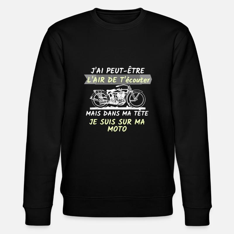 Tee-shirts pour motard - Sweat bio CHANGER Stanley/Stella Unisexe - noir