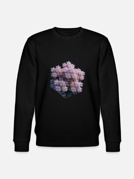 Fractales blanches - Sweat bio CHANGER Stanley/Stella Unisexe - noir