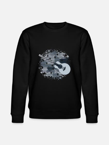 Gitarre - Stanley/Stella Unisex Bio-Sweatshirt CHANGER  - Schwarz