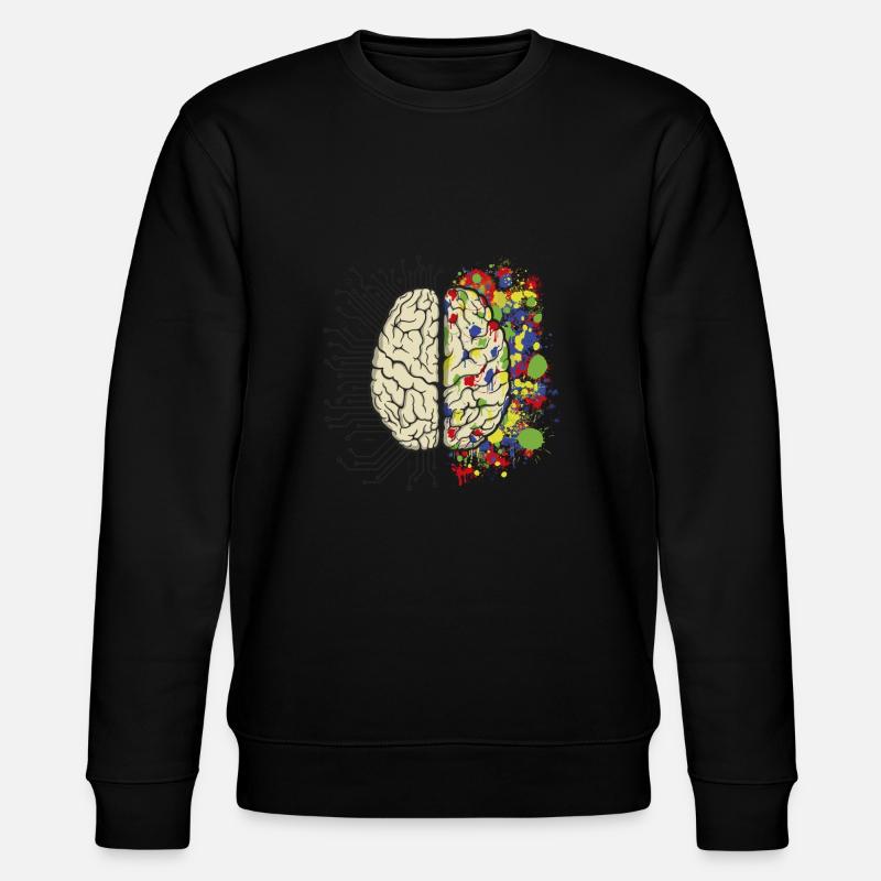 Cpu Brain - Stanley/Stella CHANGER Unisex Organic Sweatshirt - black