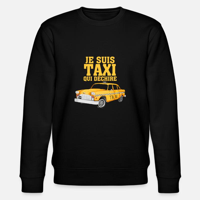 chauffeur de taxi qui déchire - Sweat bio CHANGER Stanley/Stella Unisexe - noir