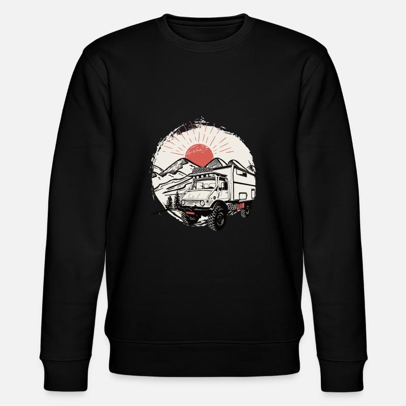 Camping - Unimog - Adventure - Oldtimer - Stanley/Stella CHANGER Unisex Organic Sweatshirt - black