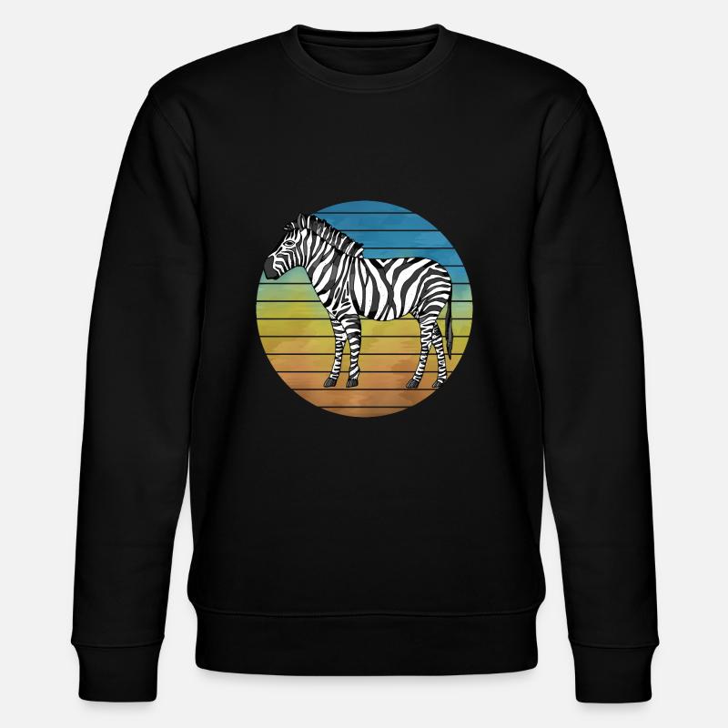 Zebra - Stanley/Stella Unisex Bio-Sweatshirt CHANGER  - Schwarz