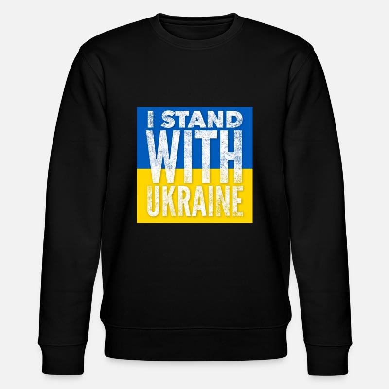 Ukraine - Stanley/Stella Unisex Bio-Sweatshirt CHANGER  - Schwarz