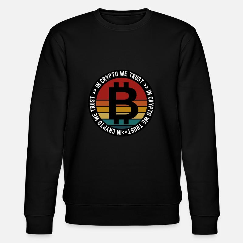 Cryptocurrency we rely on hockey - Stanley/Stella CHANGER Unisex Organic Sweatshirt - black