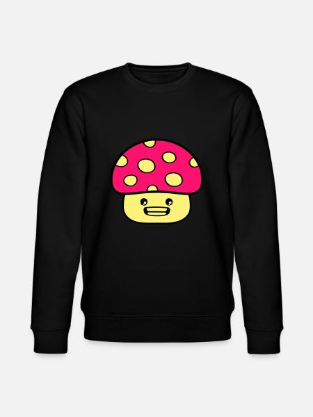 Pilz Comic - Stanley/Stella Unisex Bio-Sweatshirt CHANGER  - Schwarz