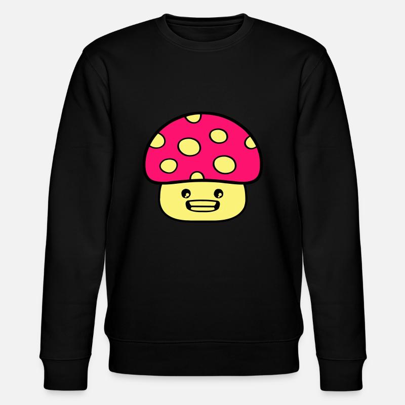 Bande dessinée champignon - Sweat bio CHANGER Stanley/Stella Unisexe - noir