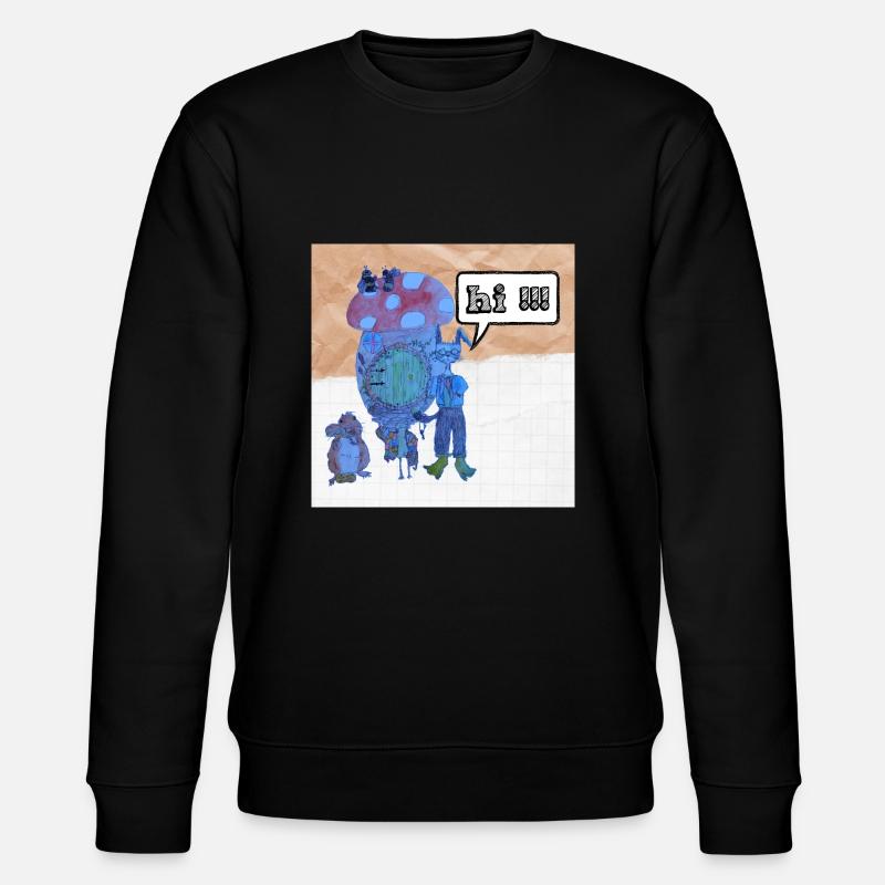 Märchenhafte Haustiere - Stanley/Stella Unisex Bio-Sweatshirt CHANGER  - Schwarz