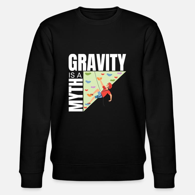 Wall Climbing Rock Climbing - Stanley/Stella CHANGER Unisex Organic Sweatshirt - black