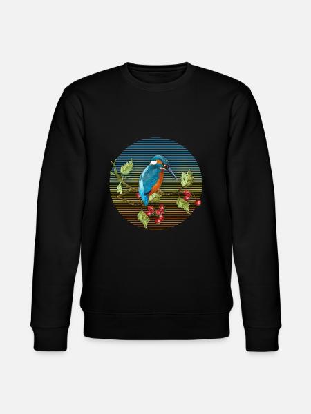 Bunter Vogel - Stanley/Stella Unisex Bio-Sweatshirt CHANGER  - Schwarz