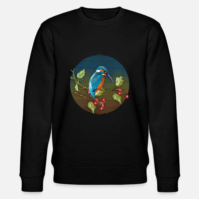 Bunter Vogel - Stanley/Stella Unisex Bio-Sweatshirt CHANGER  - Schwarz