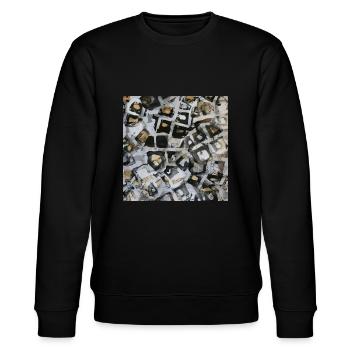 Pattern - Stanley/Stella Unisex Bio-Sweatshirt CHANGER  - Schwarz - Vorne - Nik (191cm) & Marisol (170cm)