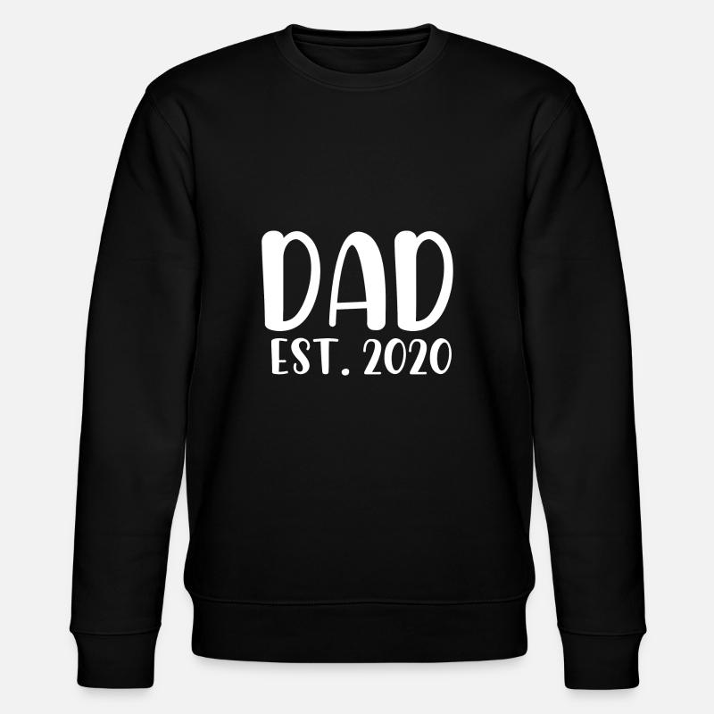 Dad est 2020 - Stanley/Stella Unisex Bio-Sweatshirt CHANGER  - Schwarz