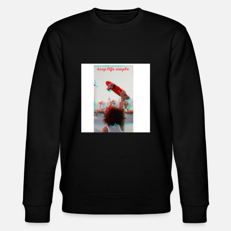 keep life simple - Sweat bio CHANGER Stanley/Stella Unisexe - noir