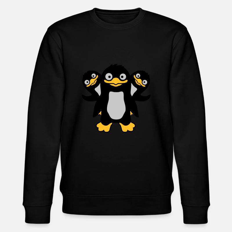 3 amis pingouins drôles - Sweat bio CHANGER Stanley/Stella Unisexe - noir
