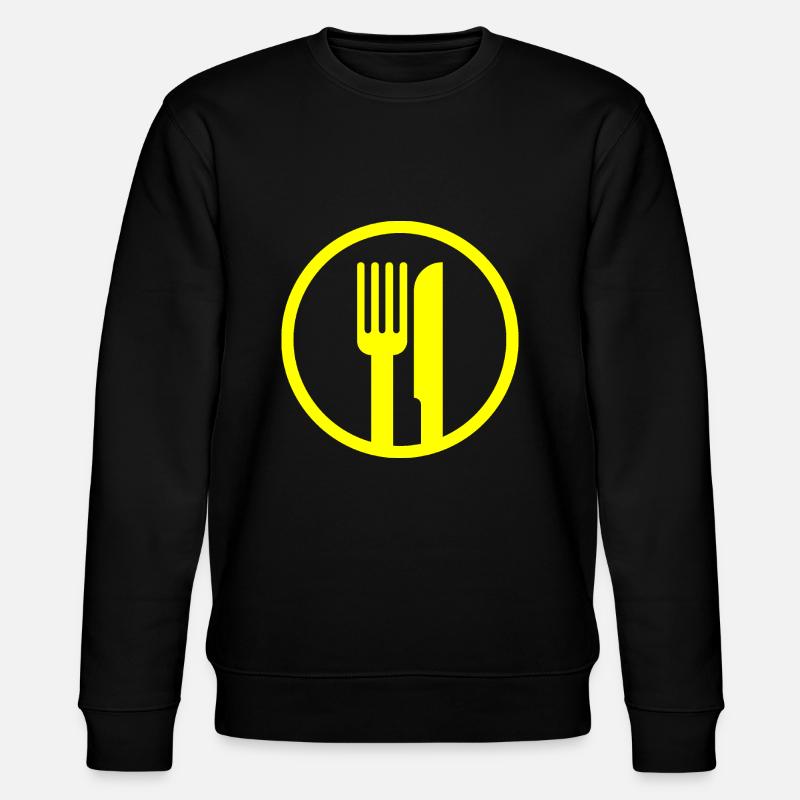 couteau fourchette - Sweat bio CHANGER Stanley/Stella Unisexe - noir