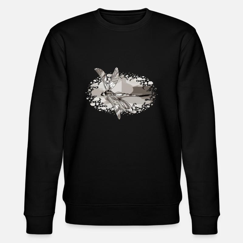 Libelle - Stanley/Stella Unisex Bio-Sweatshirt CHANGER  - Schwarz